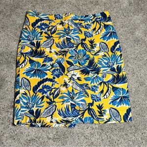 J Crew Factory Floral Pencil Skirt - Size 8